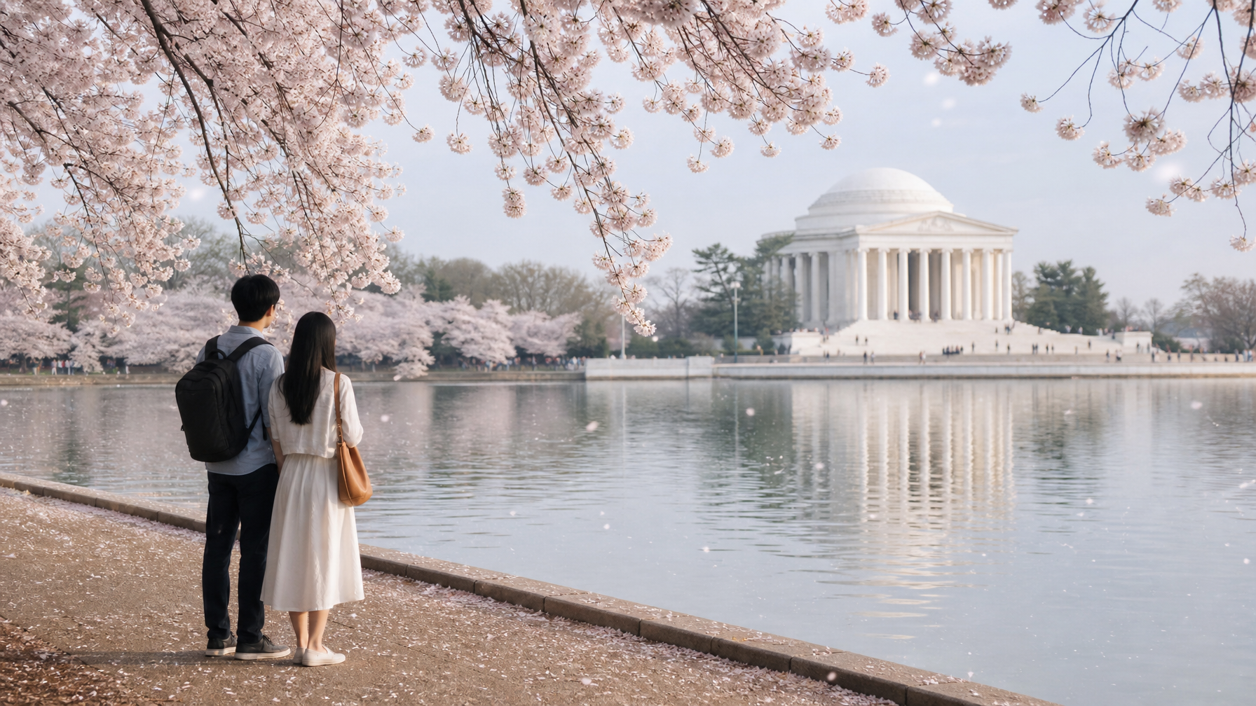 Is Cherry Blossom Season a Good Time to Visit Washington, D.C. for a Campus Tour?