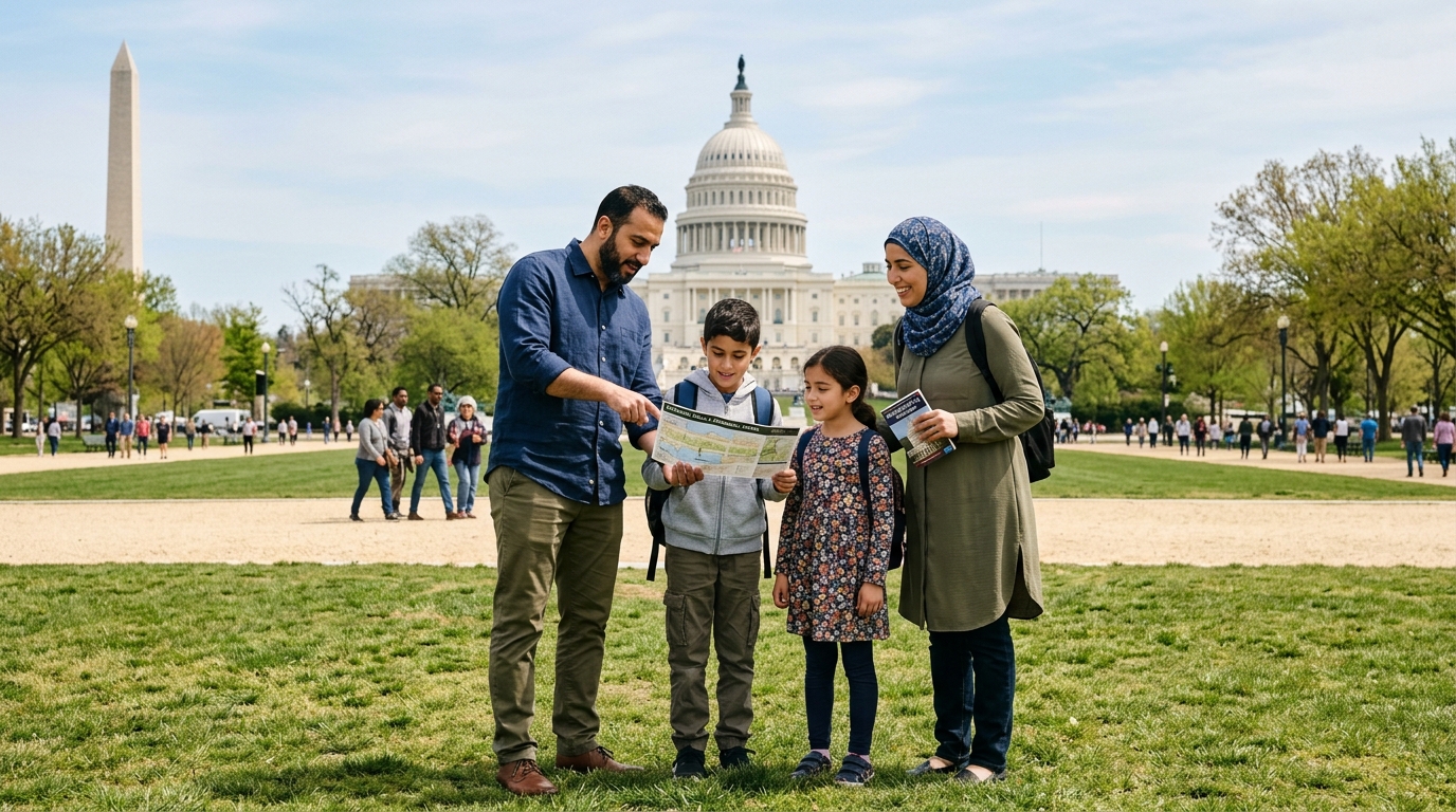 كيف تخطط العائلات لبرنامج دراسة-سفر مدته 5 أيام في Washington, D.C.؟