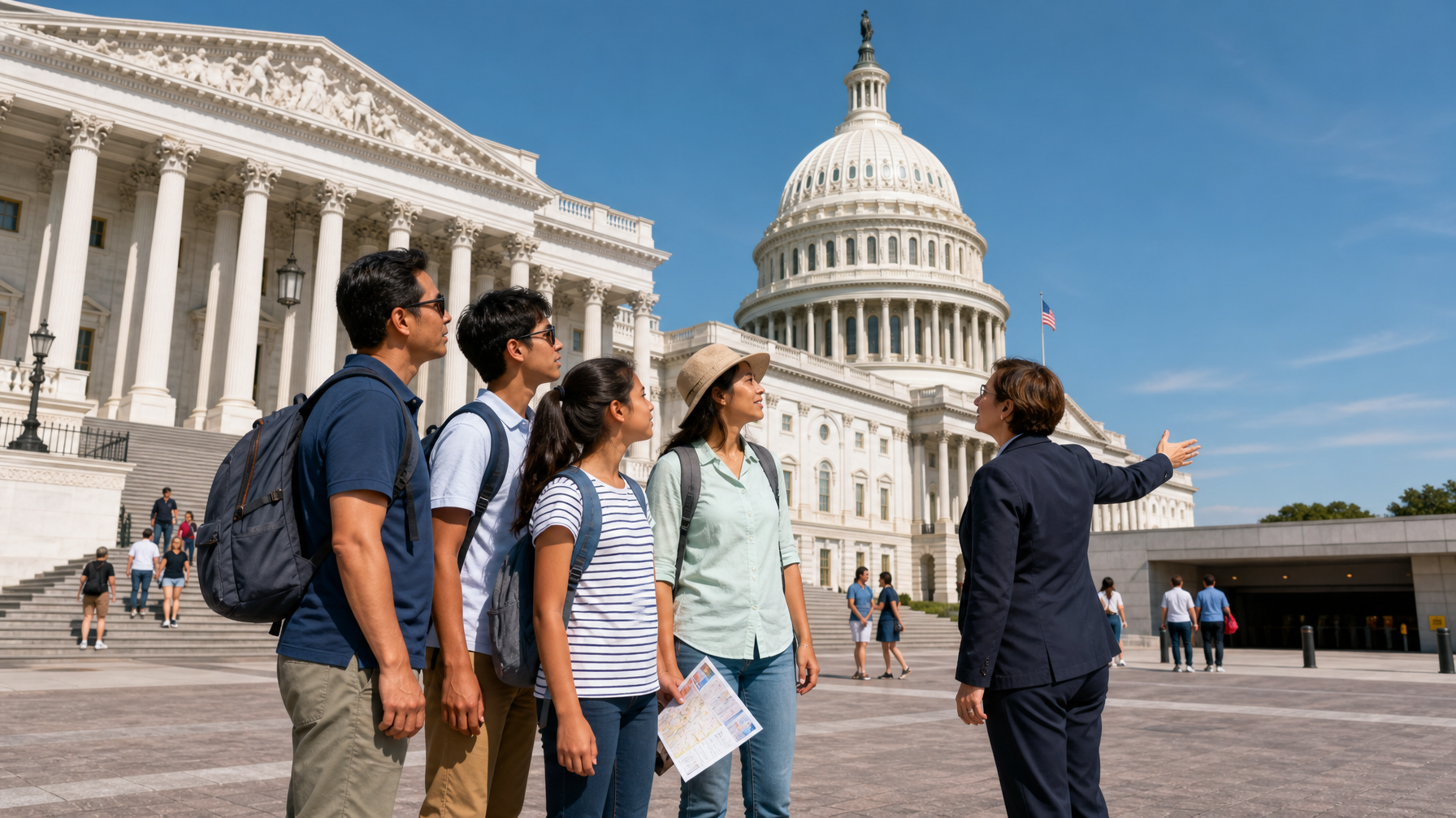 How Do Families Visit the Capitol, White House, Library of Congress, and Other Civic Sites?